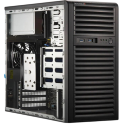 Серверная платформа/ Supermicro Mainstream Server Mini-Tower, 1x LGA1718 (AMD EPYC™ 4004 / 4005; Ryzen™ 7000 / 9000), 4x DDR5 Up to 192GB, 4x fixed 3.5
