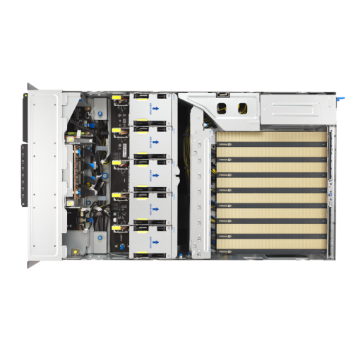 Серверная платформа/ ASUS ESC8000-E12P-SKU1, 4U, 2 x LGA4710 350W, 32x DDR5 6400, 8 x 2.5