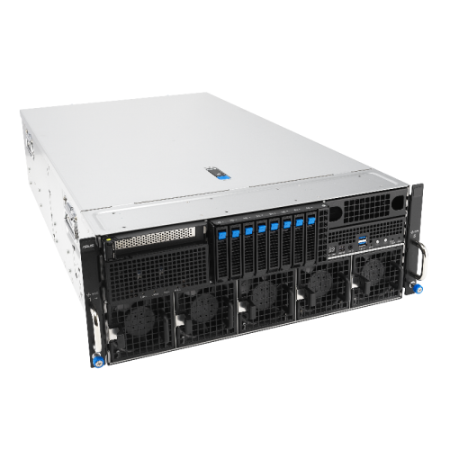 Серверная платформа/ ASUS ESC8000-E12P-SKU1, 4U, 2 x LGA4710 350W, 32x DDR5 6400, 8 x 2.5