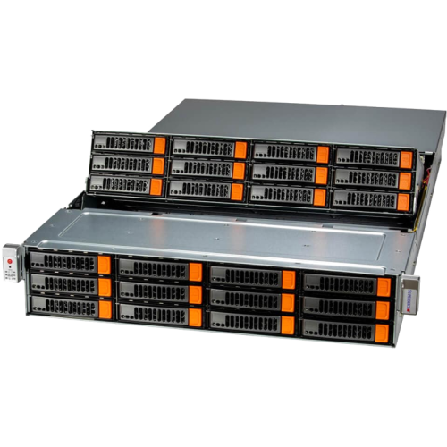 Платформа для сервера/ Supermicro Storage Server ASG-2015S-E1CR24L 2U (1x AMD EPYC 9004/9005 / 12x DDR5 RDIMM / 24x HS 3.5