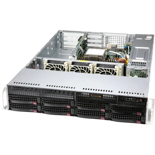 Серверная платформа/ Supermicro SERVER SYS-520P-WTR ( X12SPW-TF, CSE-825BTS-R609WP) (2U, LGA4189,C621A, 8xDDR4, 8 hs 3.5