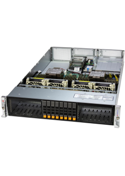 Серверная платформа/ Supermicro Server SYS-222H-TN 2U (2x LGA4677 / 32x DDR5 RDIMM / 8x Hs 2.5