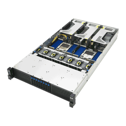 Серверная платформа/ ASUS RS720A-E13-RS8G, 2U, 2x  SP5 (LGA 6096P) TDP 400W, 24x DDR5 6400, 8 x 2.5
