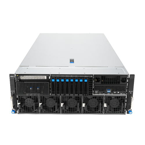 Серверная платформа/ ASUS ESC8000-E12P-SKU1, 4U, 2 x LGA4710 350W, 32x DDR5 6400, 8 x 2.5