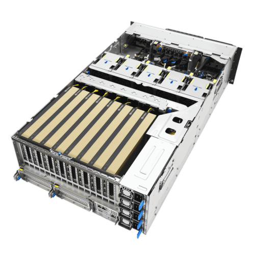 Серверная платформа/ ASUS ESC8000-E12P-SKU1, 4U, 2 x LGA4710 350W, 32x DDR5 6400, 8 x 2.5