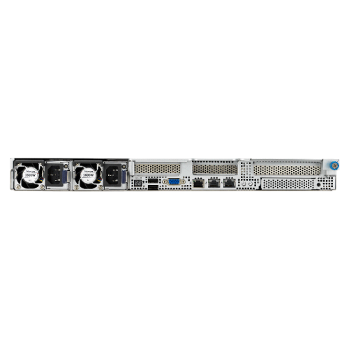 Серверная платформа/ ASUS RS501A-E12-RS4, 1U, 1x  SP5 (LGA 6096) 400W, 24x DIMM DDR5 6400/4800, 4x 3.5'' SATA/SAS, 2x M.2 SATA/NVME x4 22110, 3x PCIe x16+ 1x OCP3.0 x16, 1x 2-port 1GbE Intel I350 LAN, up to 2 single-slot GPU cards, 1+1 1600W