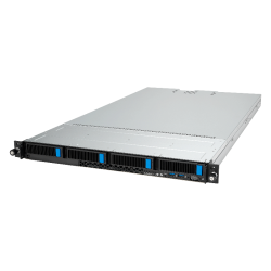 Серверная платформа/ ASUS RS501A-E12-RS4, 1U, 1x  SP5 (LGA 6096) 400W, 24x DIMM DDR5 6400/4800, 4x 3.5'' SATA/SAS, 2x M.2 SATA/NVME x4 22110, 3x PCIe x16+ 1x OCP3.0 x16, 1x 2-port 1GbE Intel I350 LAN, up to 2 single-slot GPU cards, 1+1 1600W