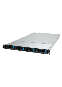 Серверная платформа/ ASUS RS501A-E12-RS4, 1U, 1x  SP5 (LGA 6096) 400W, 24x DIMM DDR5 6400/4800, 4x 3.5'' SATA/SAS, 2x M.2 SATA/NVME x4 22110, 3x PCIe x16+ 1x OCP3.0 x16, 1x 2-port 1GbE Intel I350 LAN, up to 2 single-slot GPU cards, 1+1 1600W