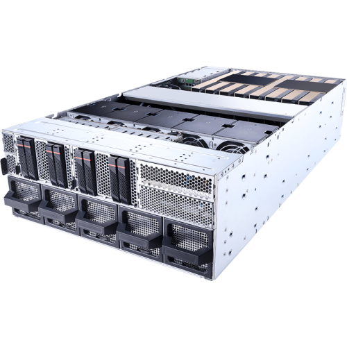 Серверная платформа/ MSI S6053G480RAU8, 4U, 2x AMD EPYC 9005 SP5 LGA6096 500W, 24x DDR5, 8x2.5'' NVME, 2x m.2 2280/22110 PCIe,13 PCIe (8x double wide GPY + 5x single wide GPU), 2x 10GBase - T (Intel x710-AT2), 3+1 3200W (C19 power cords are required)