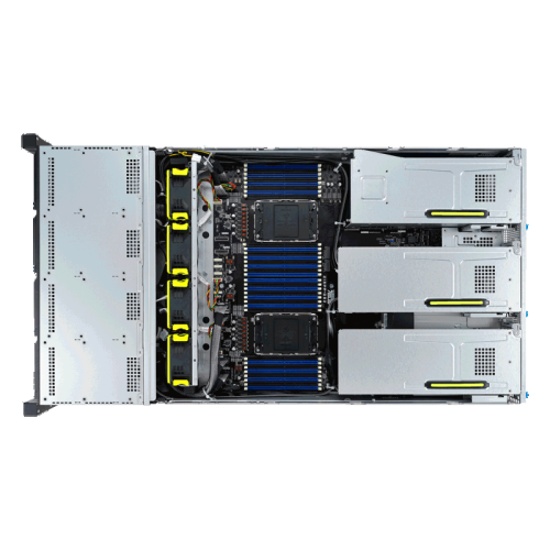 Серверная платформа/ ASUS RS720-E11-RS12U, 2U, 2 x LGA4677,  32 DIMM DDR5, 12=8 x NVMe/SAS*/SATA + 4 NVMe/SATA hs, 2 x M.2 slot, 2 x 10Gbe (X710) RJ45 port,Up to 8 slots PCIe 5.0, 1 x OCP 3.0, 1+1 1600W