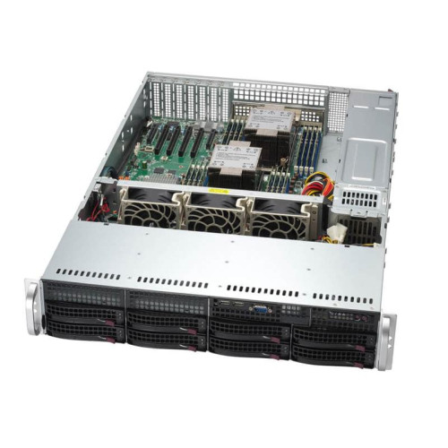 Серверная платформа/ SuperServer SYS-621P-TR (X13DEI, CSE-825BTS-R1K23LPP1) (2U, LGA-4677, Intel® C741, 16xDDR5 Up to 4TB ECC RDIMM, 8x3.5