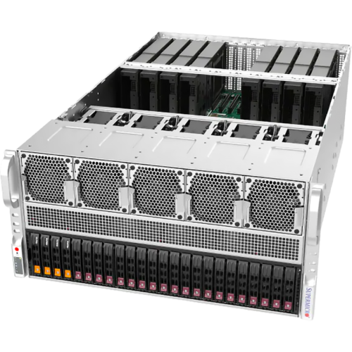 Платформа для сервера/ Supermicro GPU SuperServer AS-5126GS-TNRT 5U (2x Socket SP5 up 500W, 24x DDR5 6400, 2x 2.5