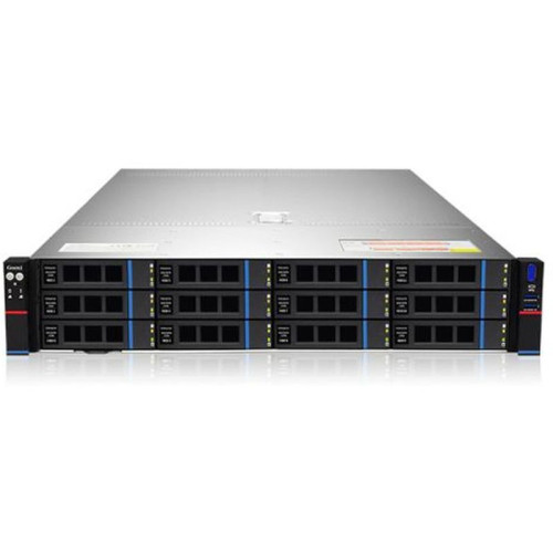 Серверная платформа/ Gooxi SR201-D12R 2U 12bay server, based on AMD 7003 platofrm. 2pcs of PCIe 4.0x16; 4xPCIe 4.0x8 2x 2.5