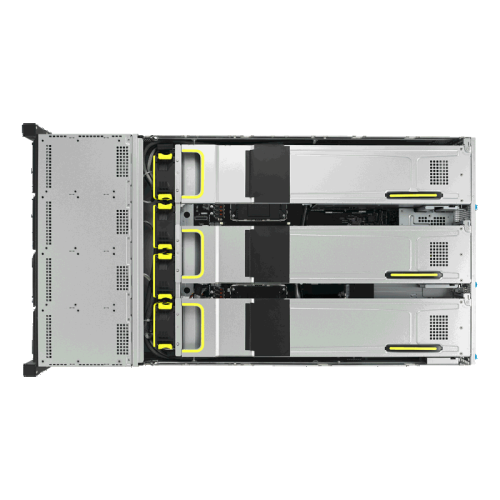 Серверная платформа/ ASUS RS720-E11-RS12U, 2U, 2 x LGA4677,  32 DIMM DDR5, 12=8 x NVMe/SAS*/SATA + 4 NVMe/SATA hs, 2 x M.2 slot, 2 x 10Gbe (X710) RJ45 port,Up to 8 slots PCIe 5.0, 1 x OCP 3.0, 1+1 1600W