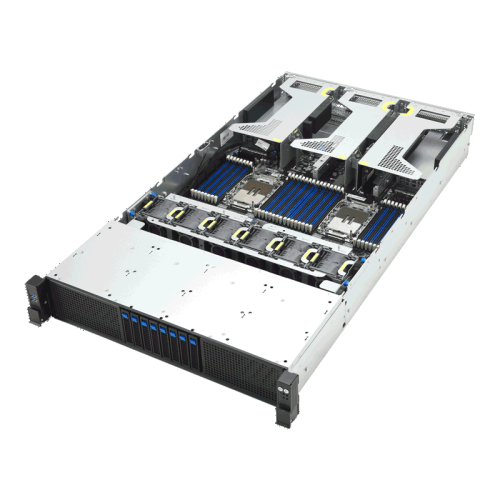 Серверная платформа/ ASUS RS720-E12-RS8G, 2U, 2x LGA 4710, 32x DDR5 6400, 8 x 2.5