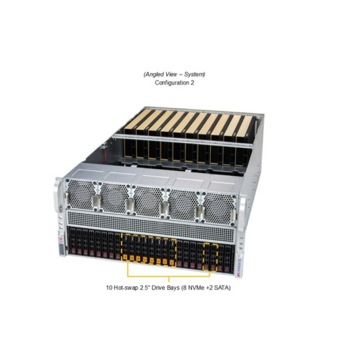 Платформа для сервера/ SuperServer AS-5126GS-TNRT2 5U (2x Socket SP5 up 500W, 24x DDR5 6400, 2x 2.5