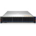Серверная платформа/ Gooxi SR201-D25RE 2U 25 bay server with expander bp,based on AMD 7003 2 riser cards of PCIe4.0(X32 to x16x8) 2x rear SAS/SATA 2x rear NVME 1300W 1+1 PSU EU power cables rail kit