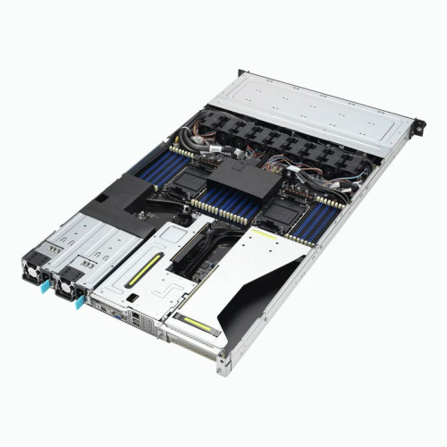Серверная платформа/ ASUS RS700-E11-RS12U, 1U, 2x Socket-E LGA4677, 32x DDR5 4800*/5600*, 12x2.5'' NVMe/SATA*/SAS* hsb (*-RAID/HBA need), 2x M.2 PCIe 2260/2280, up to 3x PCIe Gen5  + 1 x int RAID slot, 2 x 10G(Intel X710-AT2) RJ45 LAN, 1+1 1600W