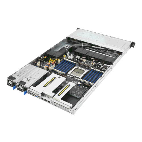 Серверная платформа/ ASUS RS501A-E12-RS12U, 1U, 1 x  SP5 LGA6096 360W, 24 x DDR5 6400/4800*, 12x 2.5