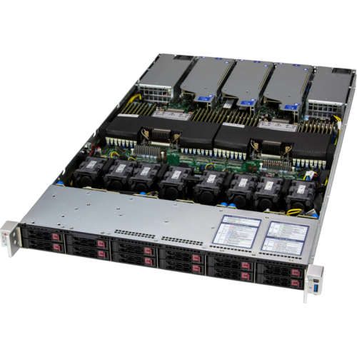 Серверная платформа/ Supermicro Server SYS-122C-TN 1U (2x LGA4710 / 32x DDR5 RDIMM / 12x Hs 2.5