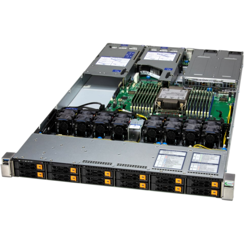 Серверная платформа/ Supermicro Server SYS-112H-TN 1U (1x LGA4710 / 16x DDR5 RDIMM / 12x Hs 2.5