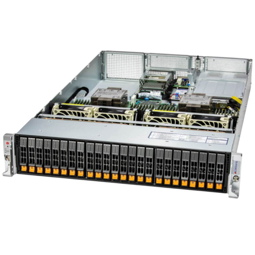 Серверная платформа/ SYS-221H-TN24R (bundle12): 2U / 2x LGA-4677 / 32x DDR5 RDIMM / 24x Hs 2.5