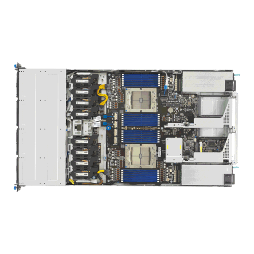 Серверная платформа/ ASUS RS700A-E13-RS4U, 1U, 2 x  SP5 LGA6096 400W, 24x DDR5 6400, 4x 3.5