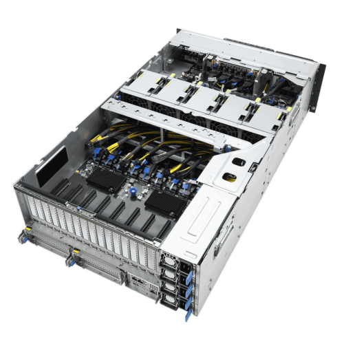 Серверная платформа/ ASUS ESC8000-E12P-SKU1, 4U, 2 x LGA4710 350W, 32x DDR5 6400, 8 x 2.5