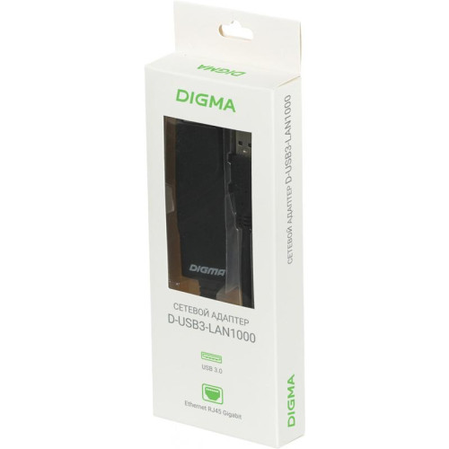 Сетевой адаптер Gigabit Ethernet Digma D-USB3-LAN1000 USB 3.0