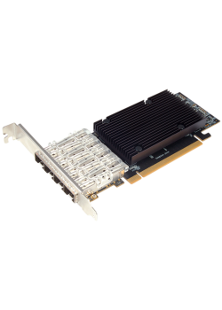 Сетевая карта/ Broadcom PCIe 4-Port 25G SFP28 Network Adapter, w/1 x additional LP BKT, ST Lab