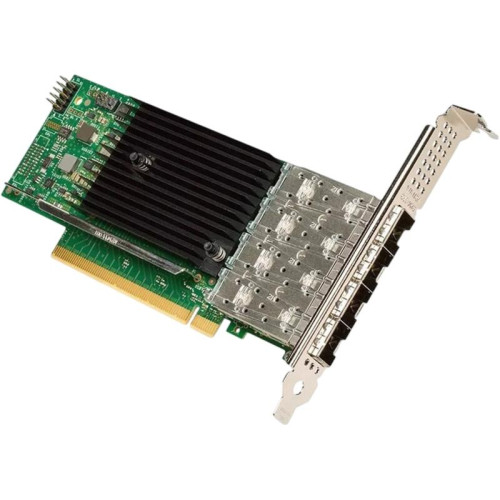 Сетевая карта/ Intel® Ethernet Network Adapter E810-XXVDA4, 4xSFP28 ports, 25GbE, PCI-E x16 gen3/gen4, iWARP/RoCEv2, IEEE 1588 PTP, ADQ, iSCSI, NFS, VMDq. PCI-SIG* SR-IOV Capable