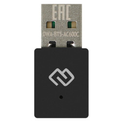 Сетевой адаптер Wi-Fi + Bluetooth Digma DWA-BT5-AC600C AC600 USB 2.0 (ант.внутр.) 1ант.