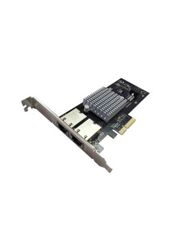 Сетевая карта/ 10G Dual Port RJ45 PCIe Ethernet Adapter with Intel X550-AT2 Chipset