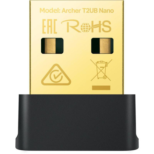 Сетевой адаптер Wi-Fi + Bluetooth TP-Link Archer T2UB Nano AC600 USB 2.0 (ант.внутр.) 1ант.