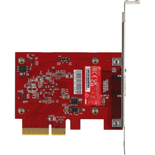 Сетевой адаптер/ 10 Gigabit PCI-E network adapter, 1 PCI Express 3.0 X4 interface, 1 100/1000/10000Mbps Ethernet port, come with Low-Profile and Full-Height Brackets