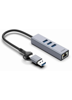 Сетевой адаптер Gigabit Ethernet Digma DLA-GEUCH3 USB 3.0