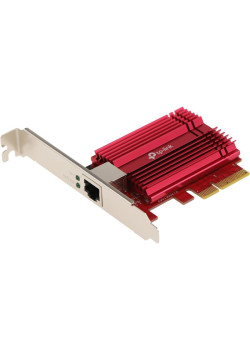 Сетевой адаптер/ 10 Gigabit PCI-E network adapter, 1 PCI Express 3.0 X4 interface, 1 100/1000/10000Mbps Ethernet port, come with Low-Profile and Full-Height Brackets