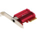Сетевой адаптер/ 10 Gigabit PCI-E network adapter, 1 PCI Express 3.0 X4 interface, 1 100/1000/10000Mbps Ethernet port, come with Low-Profile and Full-Height Brackets