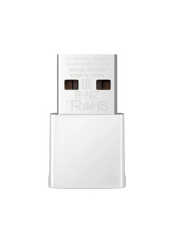 Сетевой адаптер Wi-Fi Mercusys MA30N AC1300 USB 2.0 (ант.внутр.)