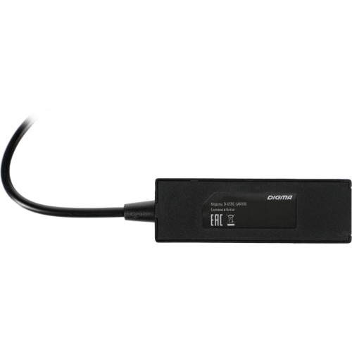 Сетевой адаптер Fast Ethernet Digma D-USBC-LAN100 USB Type-C
