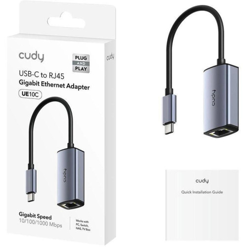 Сетевой адаптер Gigabit Ethernet Cudy UE10C USB Type-C