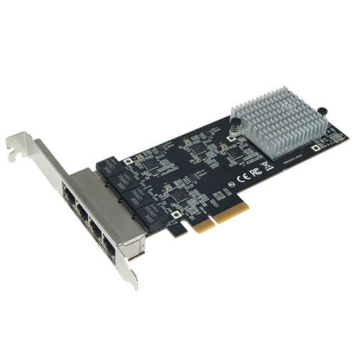 Сетевая карта/ 2.5G Quad Port RJ45 Ethernet Adapter support WOL with Intel I225-V chipset