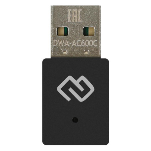 Сетевой адаптер Wi-Fi Digma DWA-AC600C AC600 USB 2.0 (ант.внутр.) 1ант.