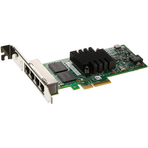 Сетевая карта/ Intel® Ethernet Server Adapter I350-T4, 4 x Gbit Ports RJ-45, PCI-E x4, iSCSI, NFS, VMDq