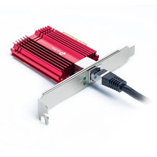 Сетевой адаптер/ 10 Gigabit PCI-E network adapter, 1 PCI Express 3.0 X4 interface, 1 100/1000/10000Mbps Ethernet port, come with Low-Profile and Full-Height Brackets
