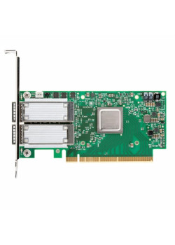Сетевая карта/ ConnectX®-5 EN network interface card, 100GbE dual-port QSFP28, PCIe3.0 x16, tall bracket, SR-IOV, TCP/UDP, MPLS, VxLAN, NVGRE, GENEVE, Open VSwitch (OVS) offload, iSER, NFS RDMA, SMB Direct,  NVMe over Fabric, RAID offload, T10 DIF, ROHS R