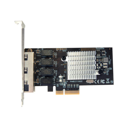 Сетевая карта/ 1G Quad Port RJ45 PCIE Ethernet Adapter with Broadcom BCM5719 chipset