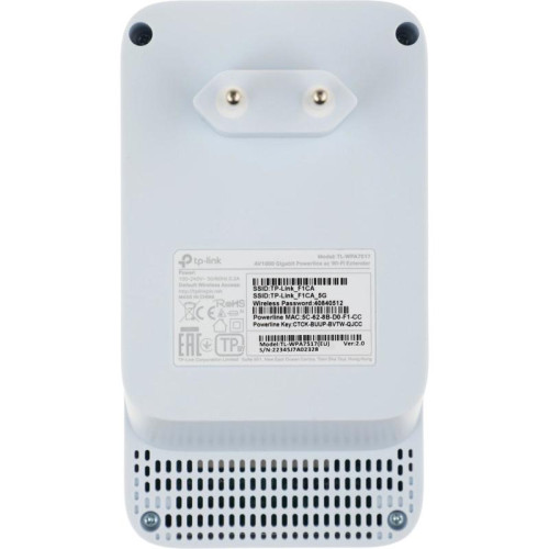 Сетевой адаптер Powerline TP-Link TL-WPA7517 KIT AV1000 Gigabit Ethernet (упак.:2шт)