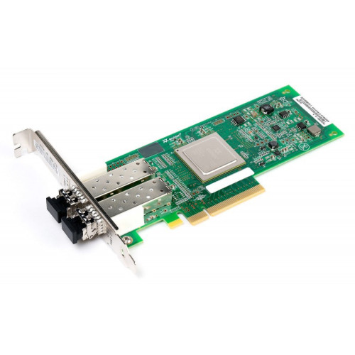 Qlogic QLE2562-CK PCIe 2.0, x8, 2-ports, 8GFC, SR-Optic, трансиверы установлены, LP+FH brackets, OEM