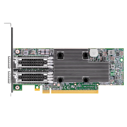 BCM57508 NIC Dual-port QSFP56, 100 Gb/s, PCI-E 4.0 x16